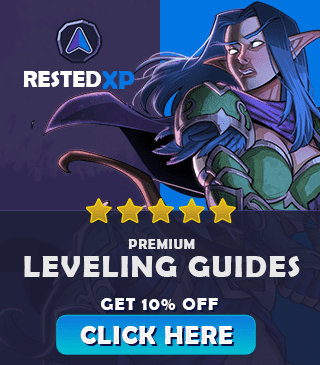 RestedXP : guides de leveling payants pour WoW Forever (lien affilié)
